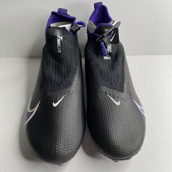 Nike Vapor Edge Elite 360 FK Black Purple Football Cleats Mens Sz 14 CV6282-001 main image 12